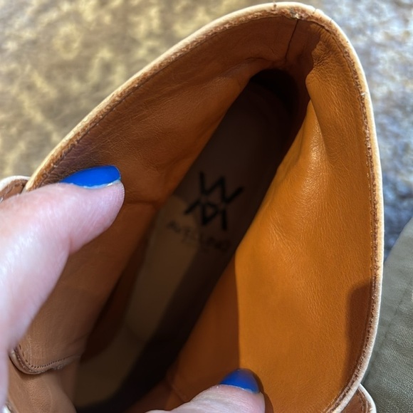 Avellino Paris buttery yellow short heeled boots in 37 nwot - Picture 3 of 14